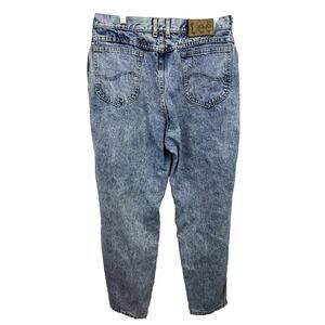 Vintage LEE Jeans High Rise Light Wash Denim Union Made Jeans Sz 18 Made In USA